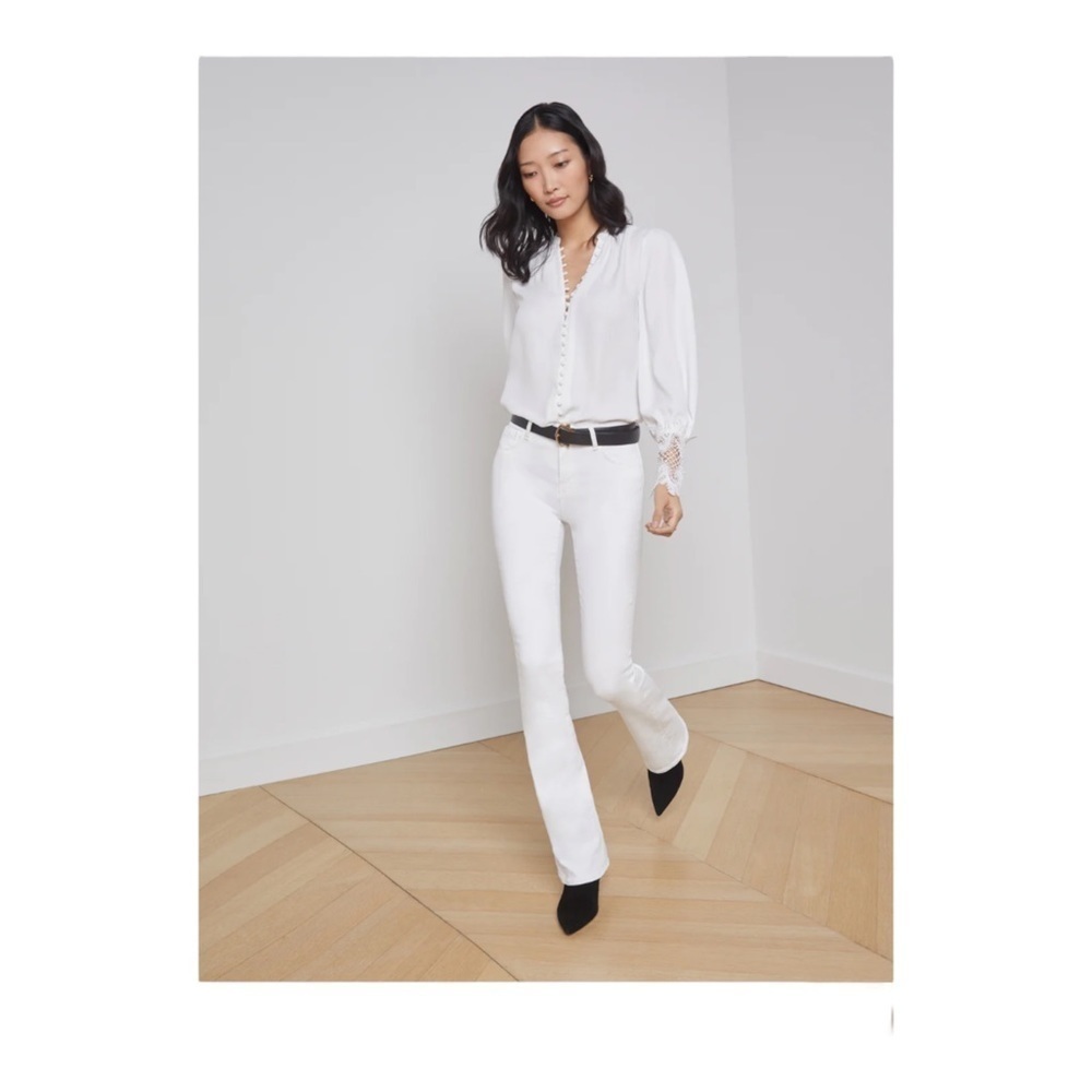 L’Agence High-rise Bootcut Selma Jean - Blanc - Picture 9 of 9